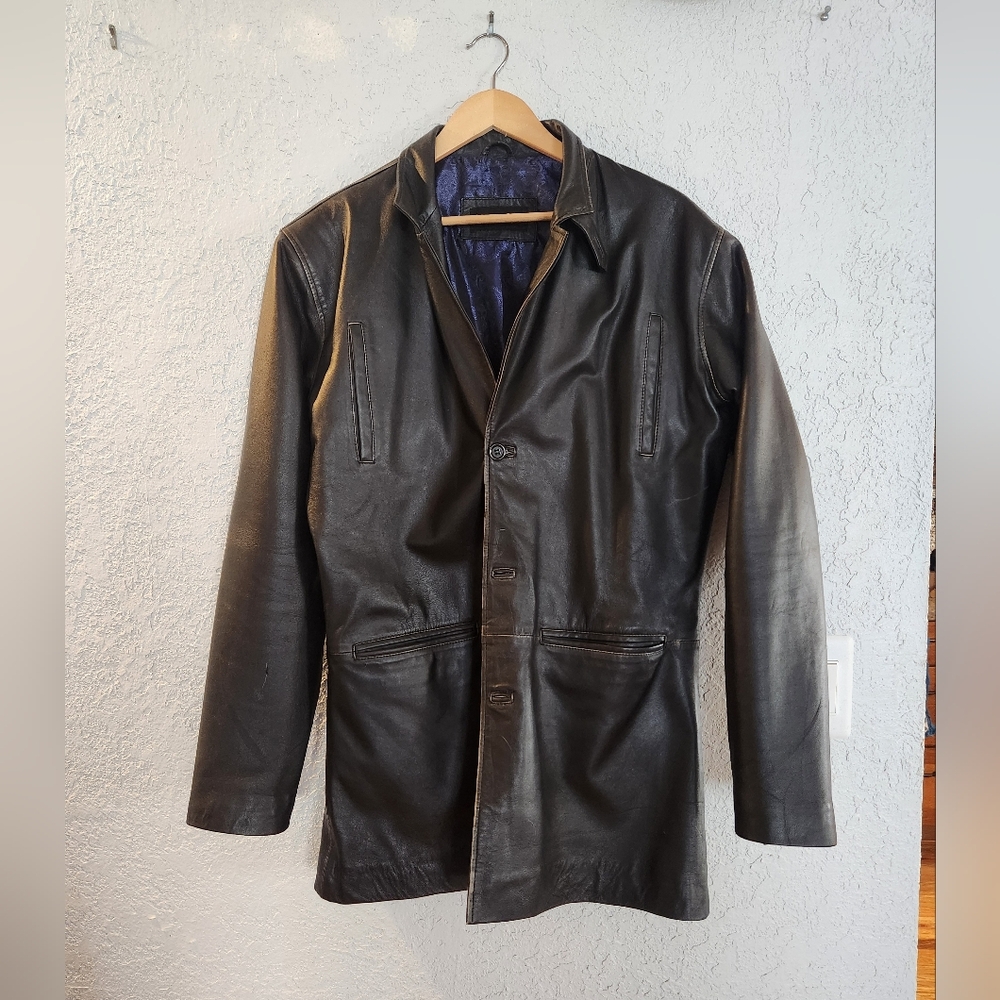 EUC Leather Cult Men's Black Leather Jacket XL